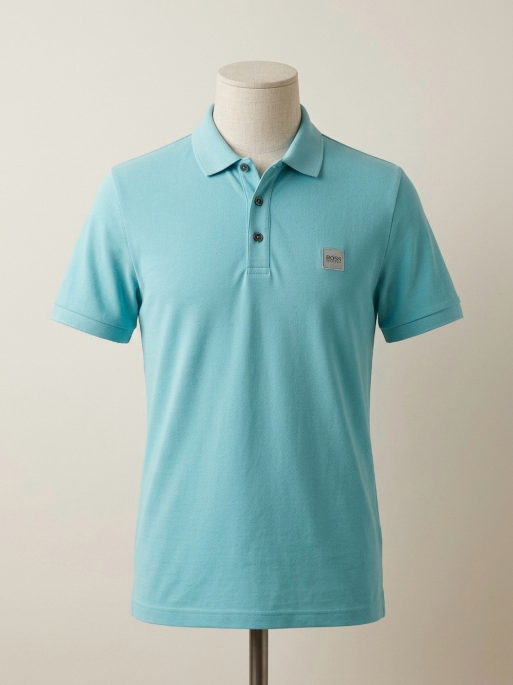 BOSS Hugo Boss Slim Fit Polo Shirt - Turquoise Aqua Blue Size XL See Measurement